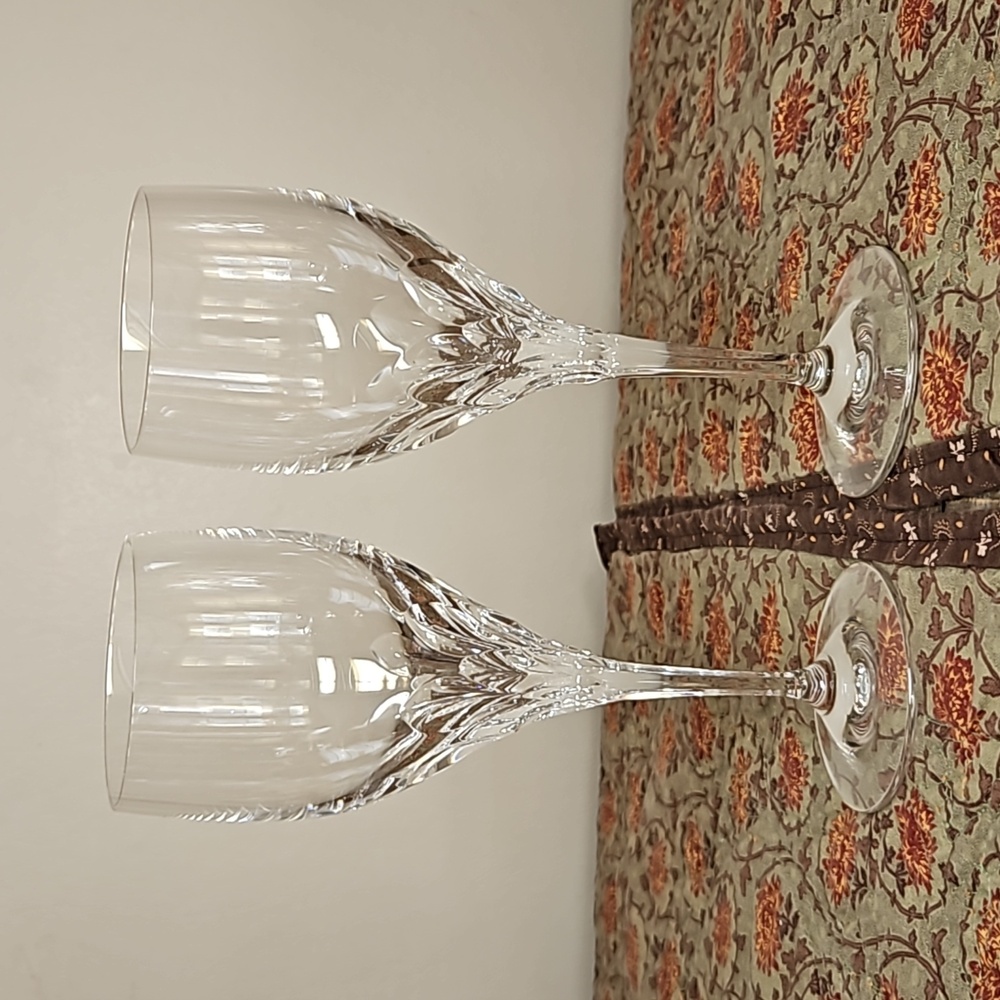 Gorham Diamond Crystal Wine Glasses